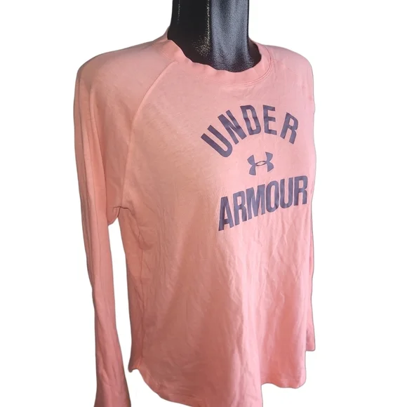 Under Armour Salmon Pink Long Sleeve Top M - Picture 3 of 7